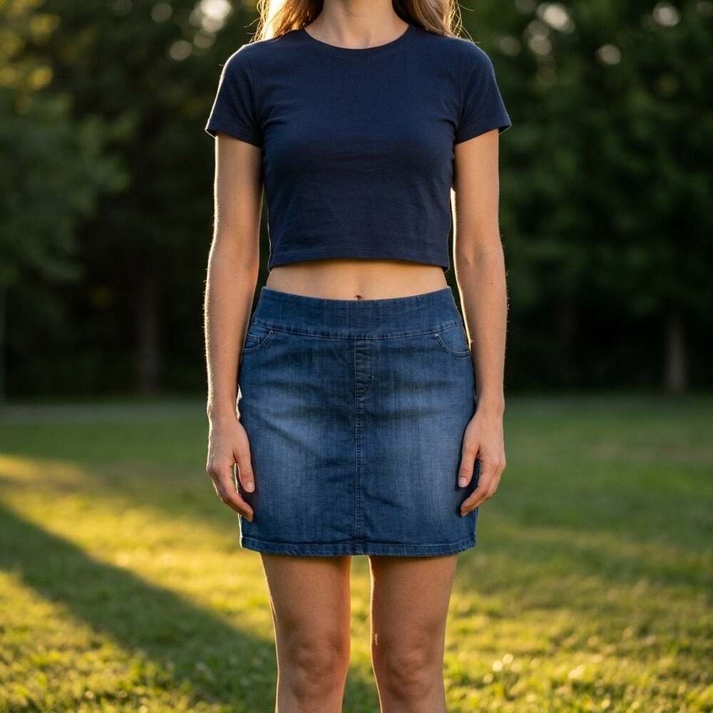 S.C. & Co. Pull-On Denim Mini Skirt Size XXL item 361